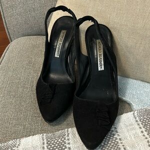 Manolo Blahnik sling back pumps